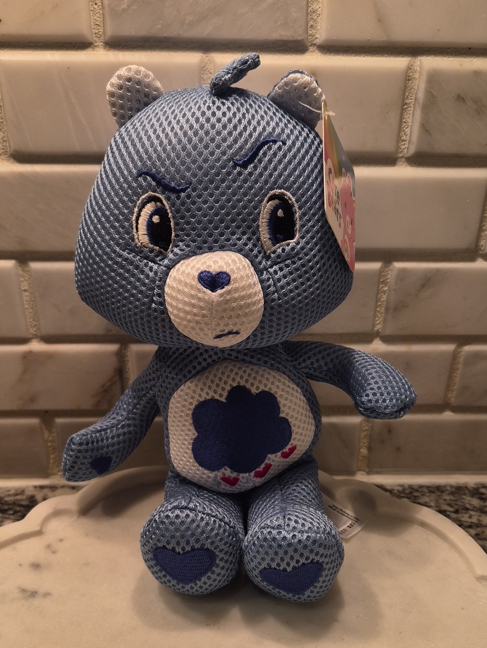 NWT Rare Care Bears Grumpy Bear Plush Splish Splashers Pool & Tub Toy